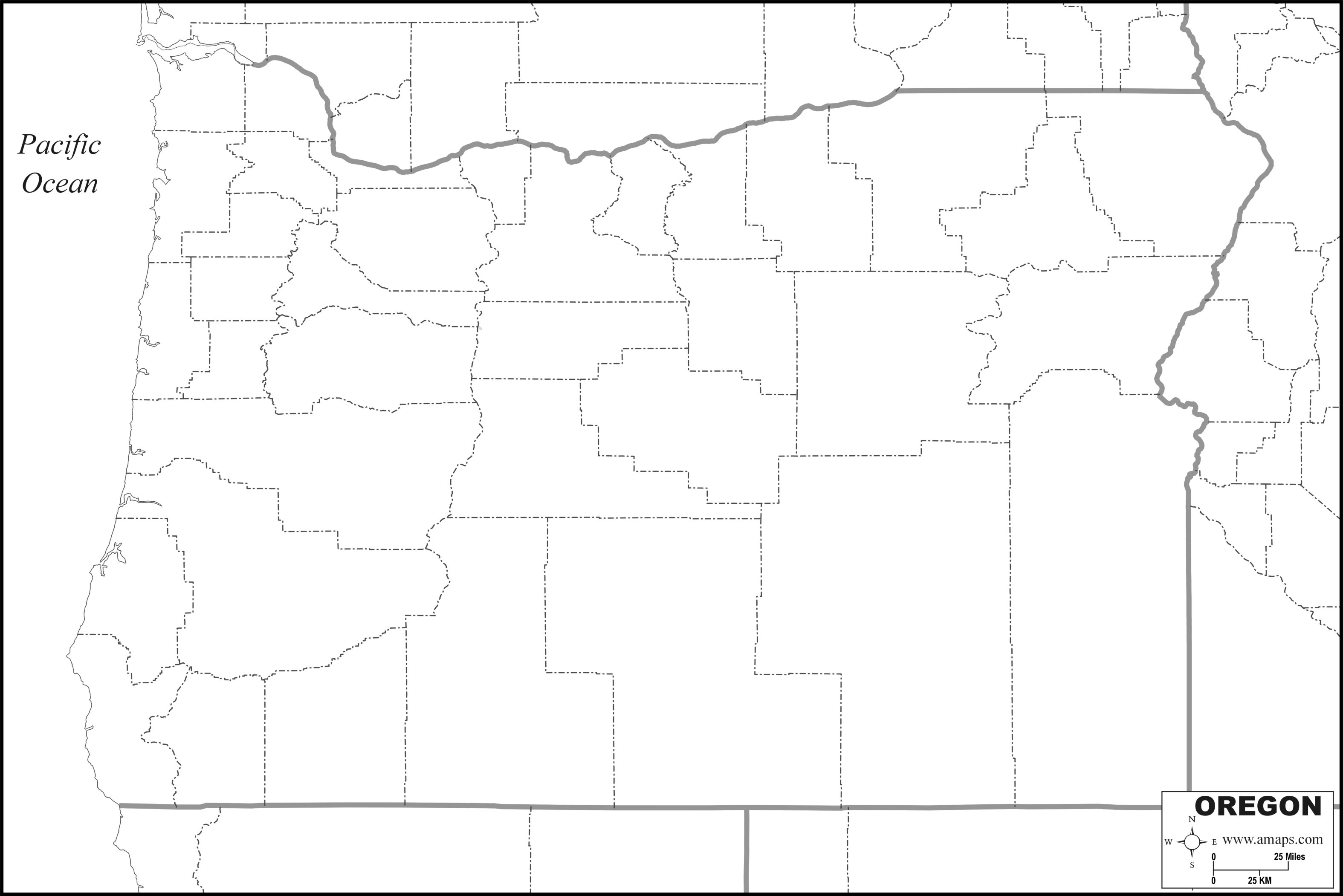 FREE MAP OF OREGON